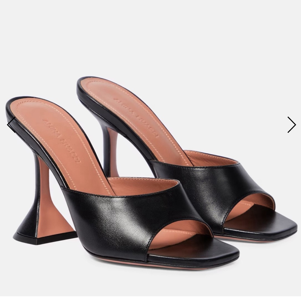 Amina Muaddi Brand New heals in Box